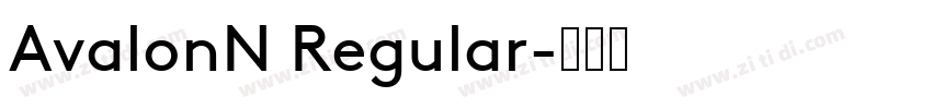 AvalonN Regular字体转换